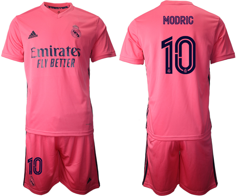 Men 2020-2021 club Real Madrid away #10 pink Soccer Jerseys